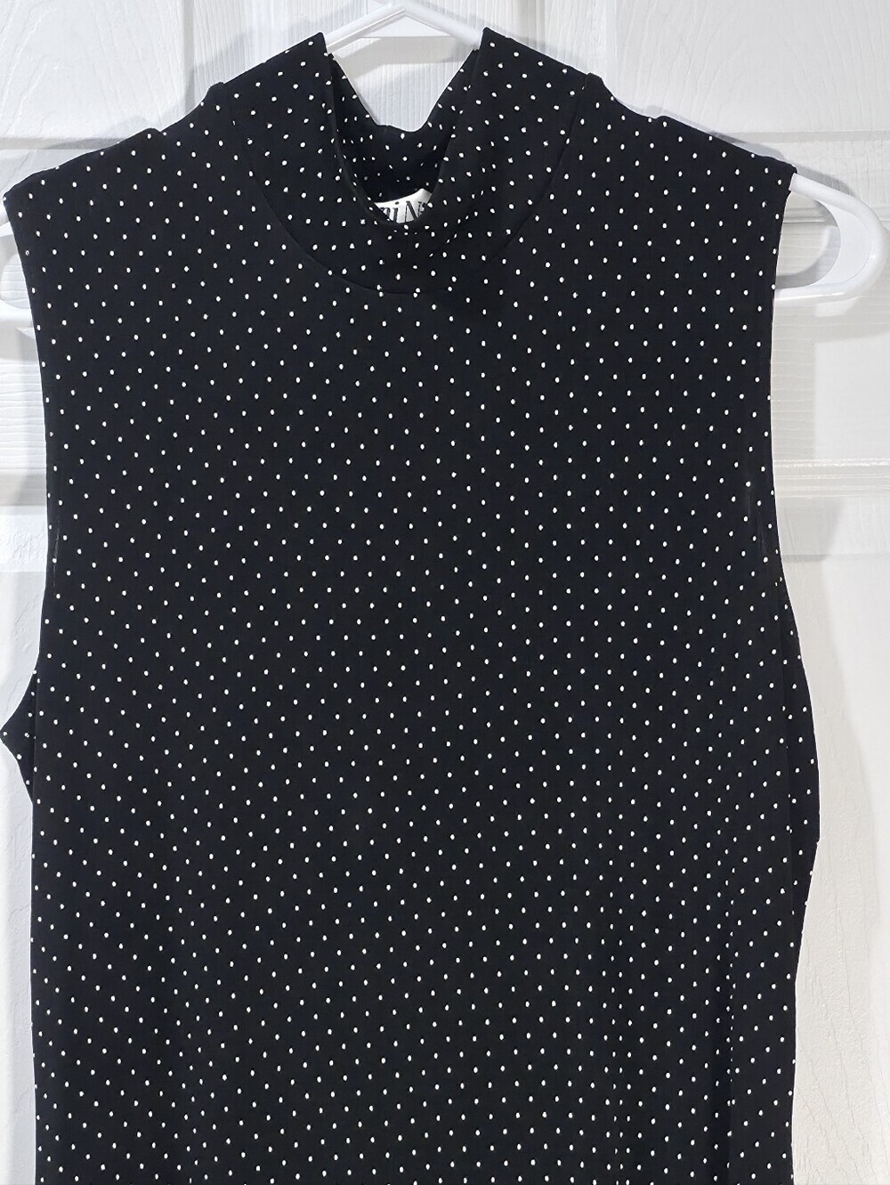 VTG Ronni Nicole 90s Mock Neck Polka Dot Maxi Dress 10 - Picture 3 of 9
